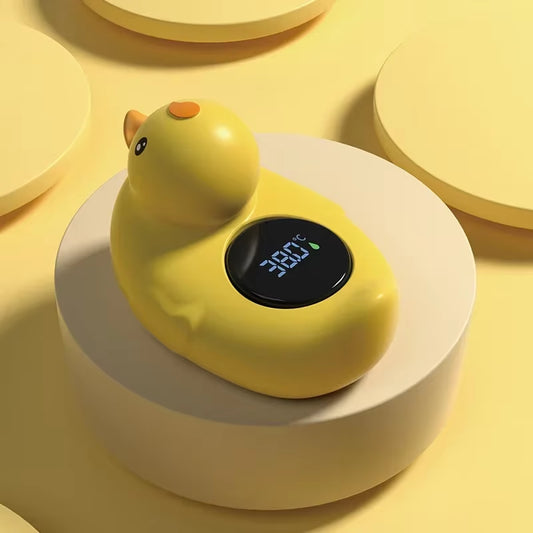 HOMEFISH Little Yellow Duck Baby Bath Thermometer Waterproof Floating Temperature Sensor Safe Shower Water Indicator for Babies